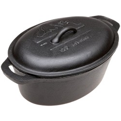 CAST IRON CASSEROLE PAN...