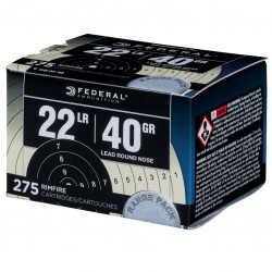 FEDERAL AMMO 22/40 RANGE &...