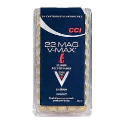 CCI AMMO 22WMR 30GR V MAX -...