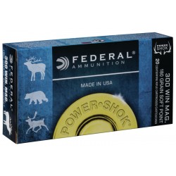 FEDERAL AMMO 300 WIN 180...