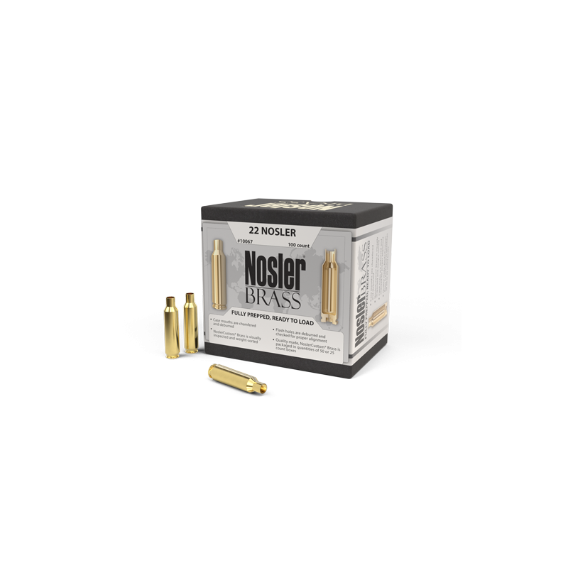 Nosler Brass 22 Nosler 100 Count