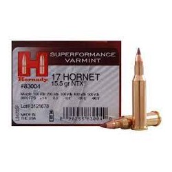 HORNADY AMMO 17 HORNET 15.5...