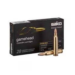 SAKO AMMO 22-250/50 GAMEHEAD